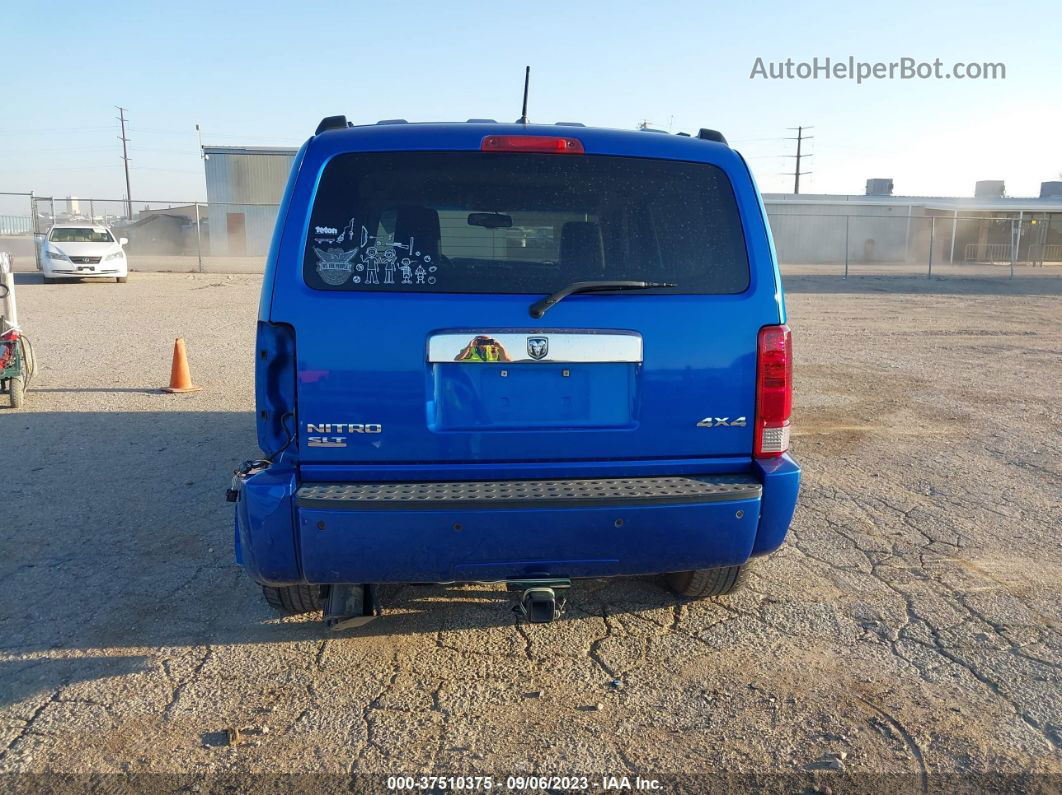 2008 Dodge Nitro Slt Blue vin: 1D8GU58K78W238945