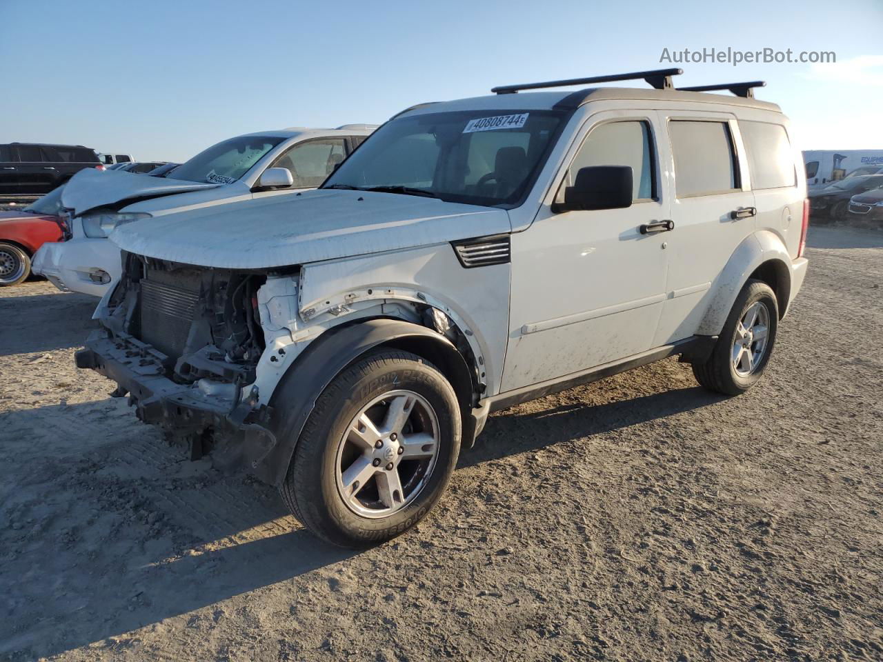 2008 Dodge Nitro Slt White vin: 1D8GU58K88W214699