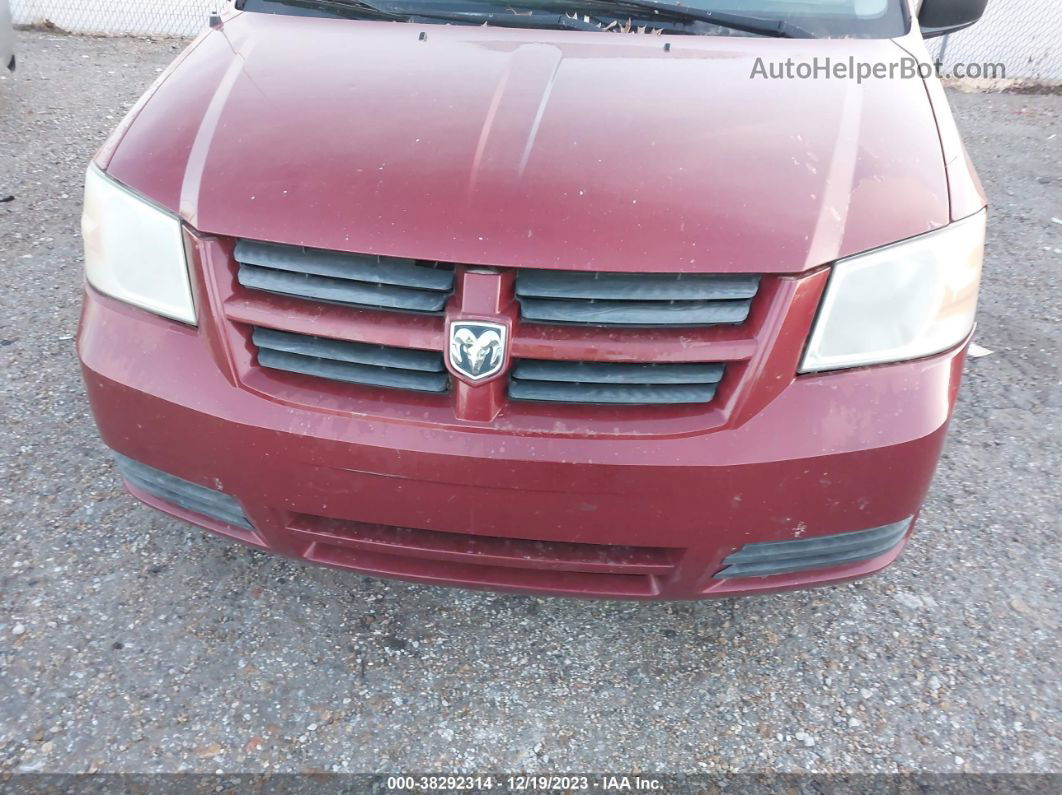 2009 Dodge Grand Caravan Se Бордовый vin: 1D8HN44E19B511219