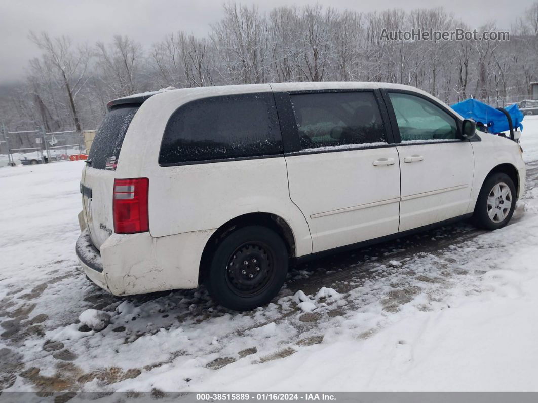 2009 Dodge Grand Caravan Se White vin: 1D8HN44E49B500473