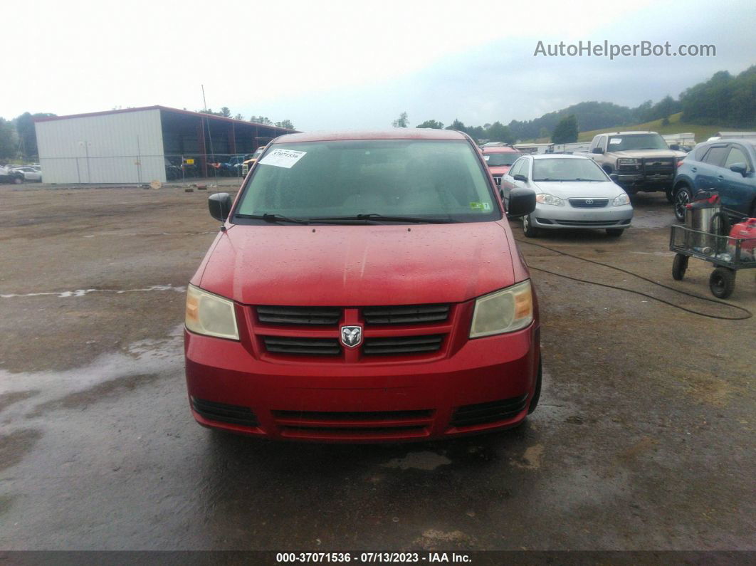 2009 Dodge Grand Caravan Se Red vin: 1D8HN44E59B520103