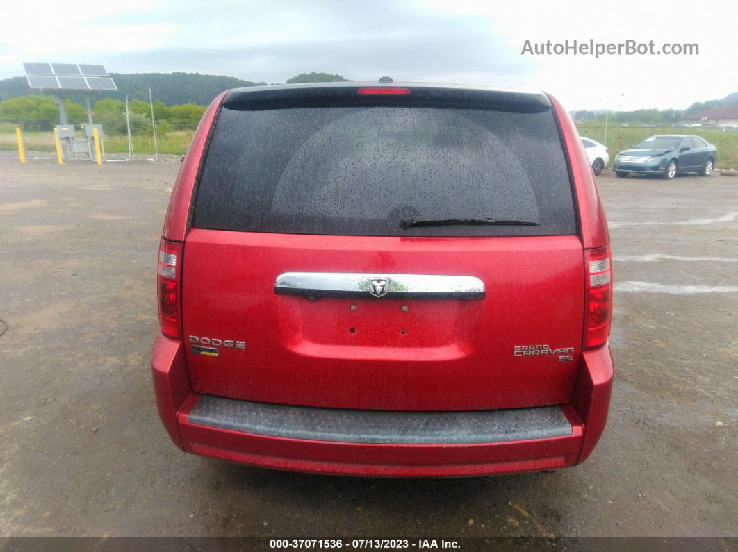 2009 Dodge Grand Caravan Se Red vin: 1D8HN44E59B520103