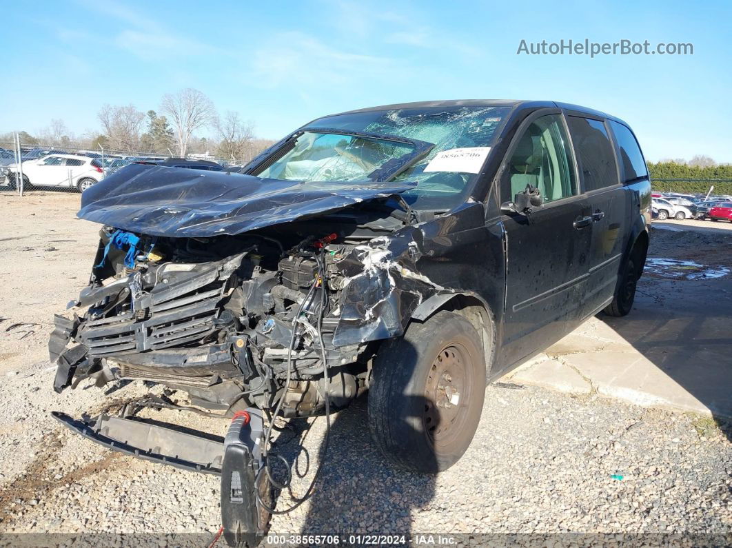 2009 Dodge Grand Caravan Se Black vin: 1D8HN44E69B512236