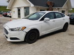 2014 Ford Fusion S White vin: 1FA6P0G70E5377534