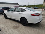 2014 Ford Fusion S White vin: 1FA6P0G70E5377534