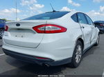 2015 Ford Fusion S White vin: 1FA6P0G70F5100643