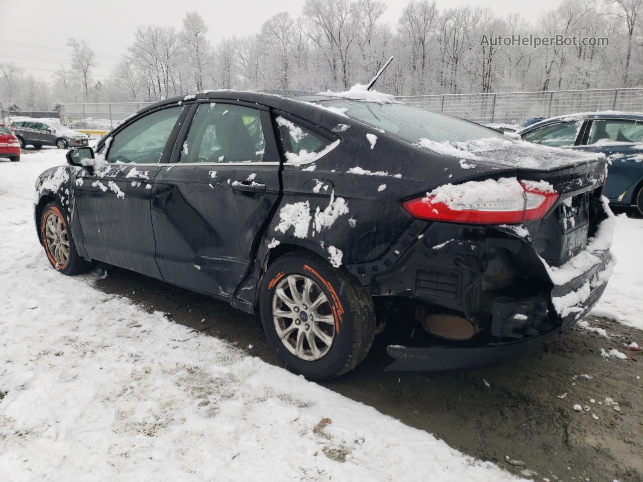 2016 Ford Fusion S Black vin: 1FA6P0G70G5107447