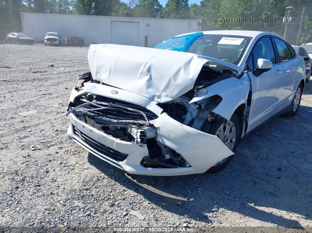 2014 Ford Fusion S White vin: 1FA6P0G71E5406250