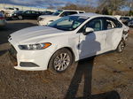 2015 Ford Fusion S White vin: 1FA6P0G71F5119105