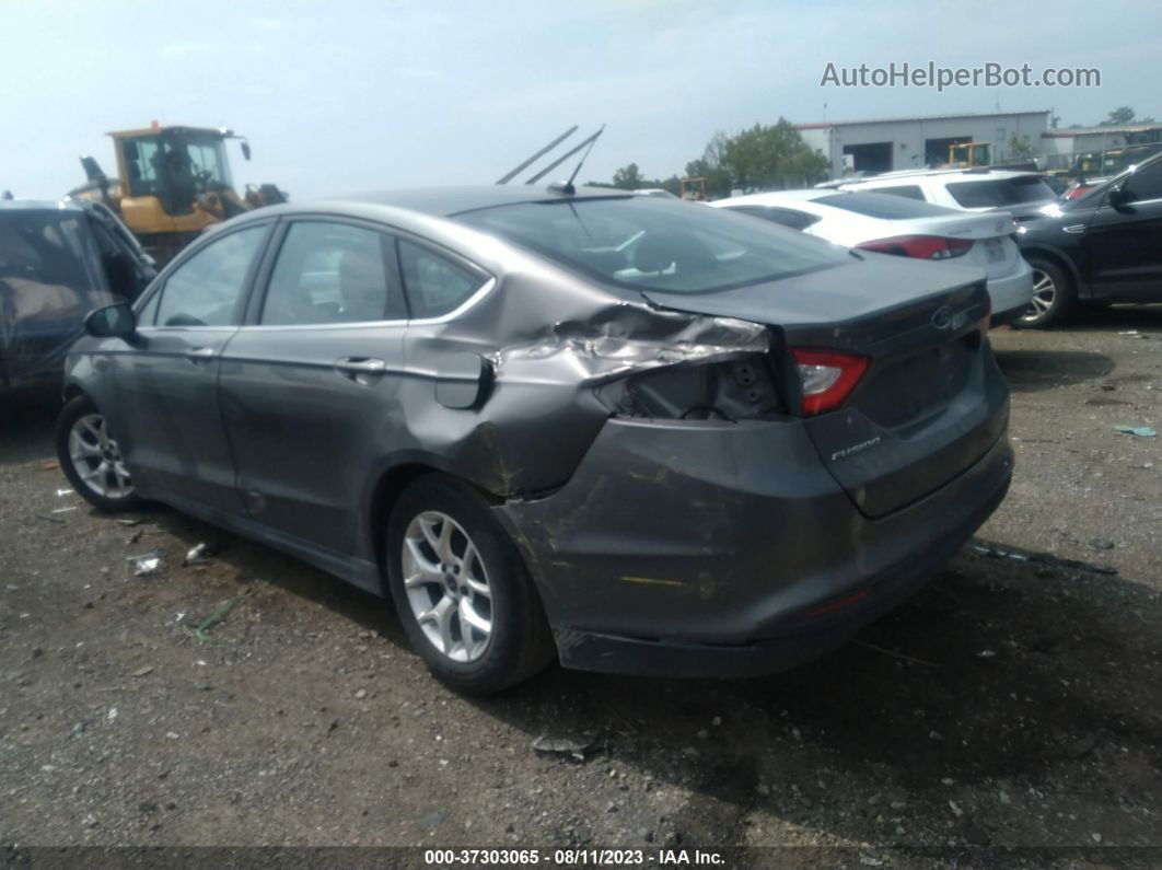 2014 Ford Fusion S Gray vin: 1FA6P0G73E5363854