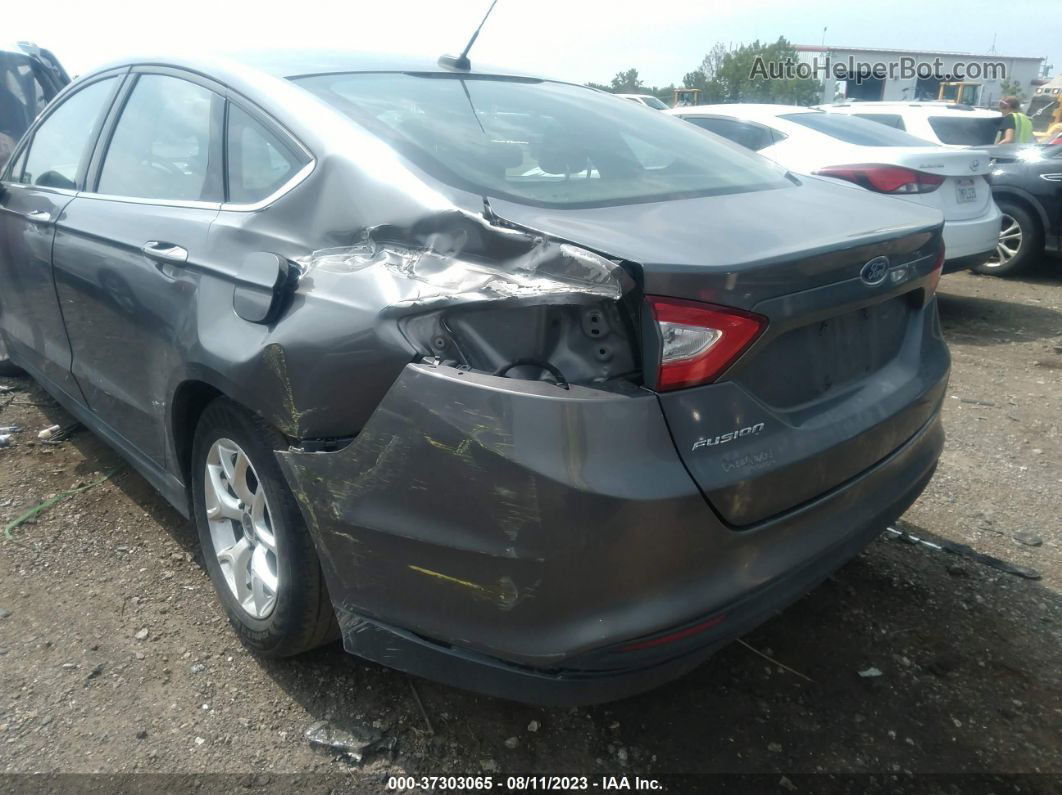 2014 Ford Fusion S Gray vin: 1FA6P0G73E5363854