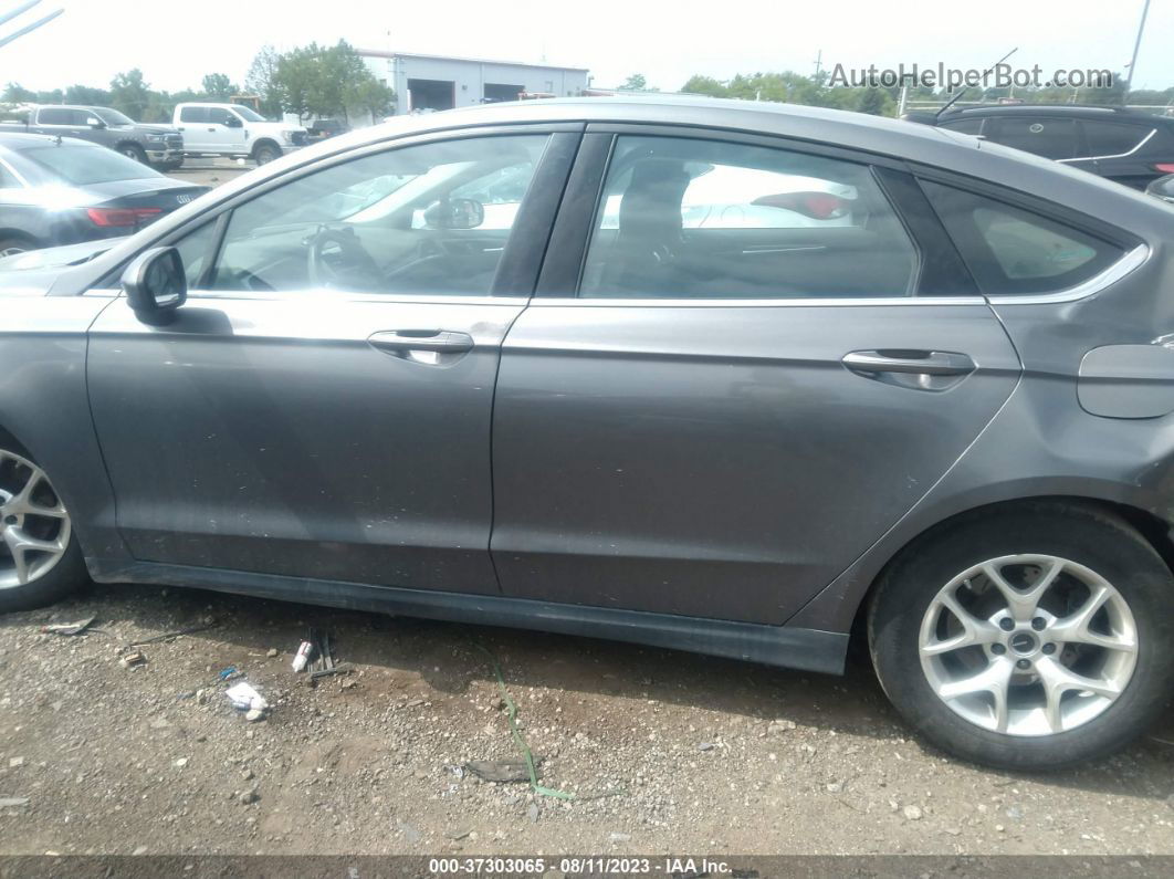 2014 Ford Fusion S Gray vin: 1FA6P0G73E5363854