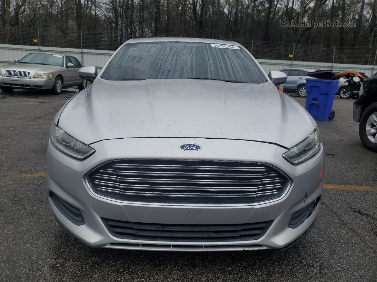 2015 Ford Fusion S Silver vin: 1FA6P0G73F5100927