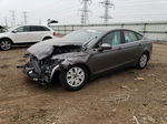 2014 Ford Fusion S Gray vin: 1FA6P0G74E5359750