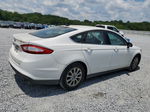 2015 Ford Fusion S White vin: 1FA6P0G74F5103304