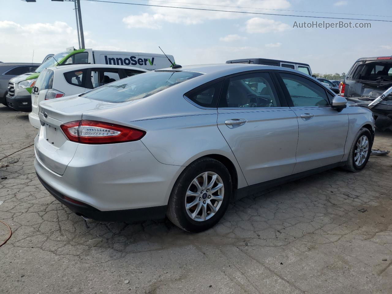 2016 Ford Fusion S Silver vin: 1FA6P0G74G5103269