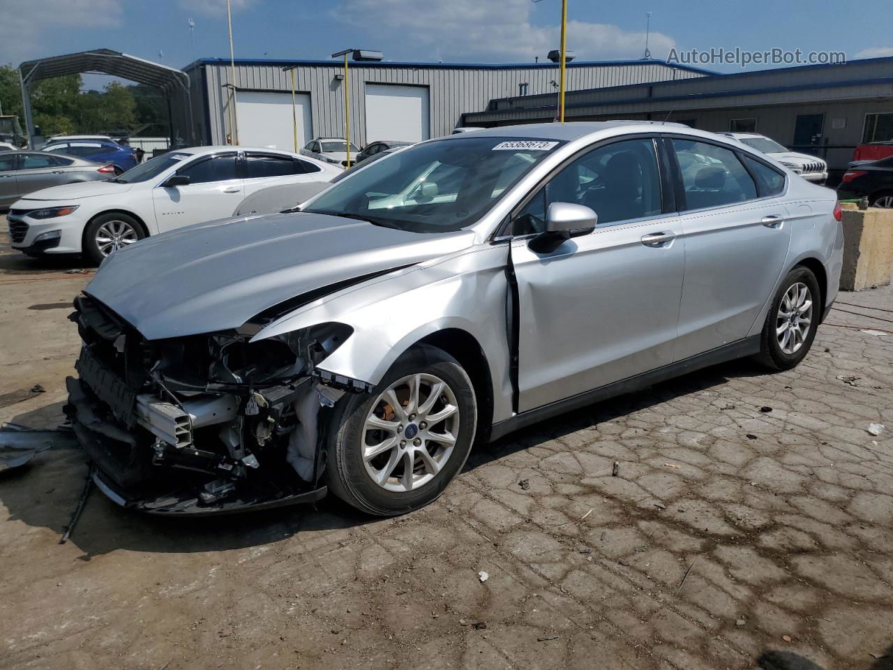 2016 Ford Fusion S Silver vin: 1FA6P0G74G5103269