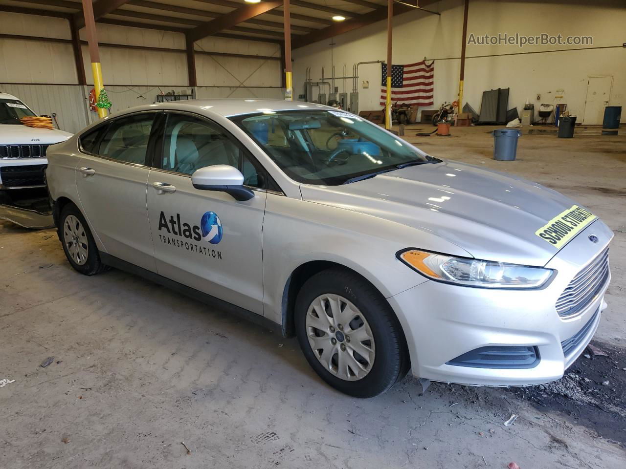 2014 Ford Fusion S Silver vin: 1FA6P0G76E5398078