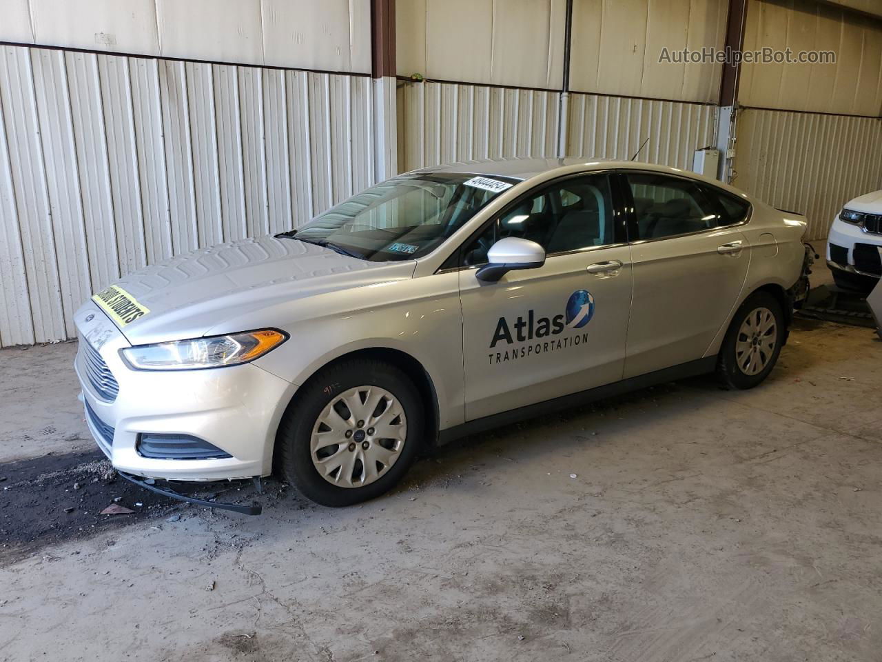 2014 Ford Fusion S Silver vin: 1FA6P0G76E5398078