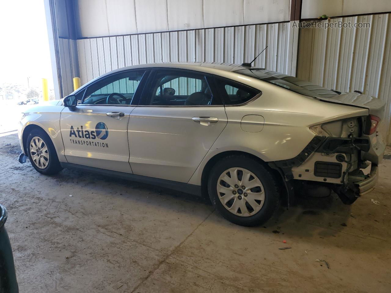 2014 Ford Fusion S Silver vin: 1FA6P0G76E5398078