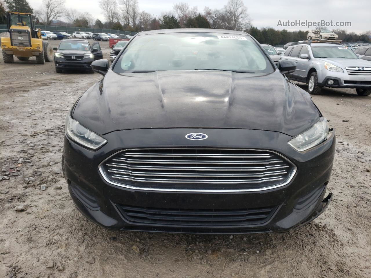 2014 Ford Fusion S Black vin: 1FA6P0G78E5369794