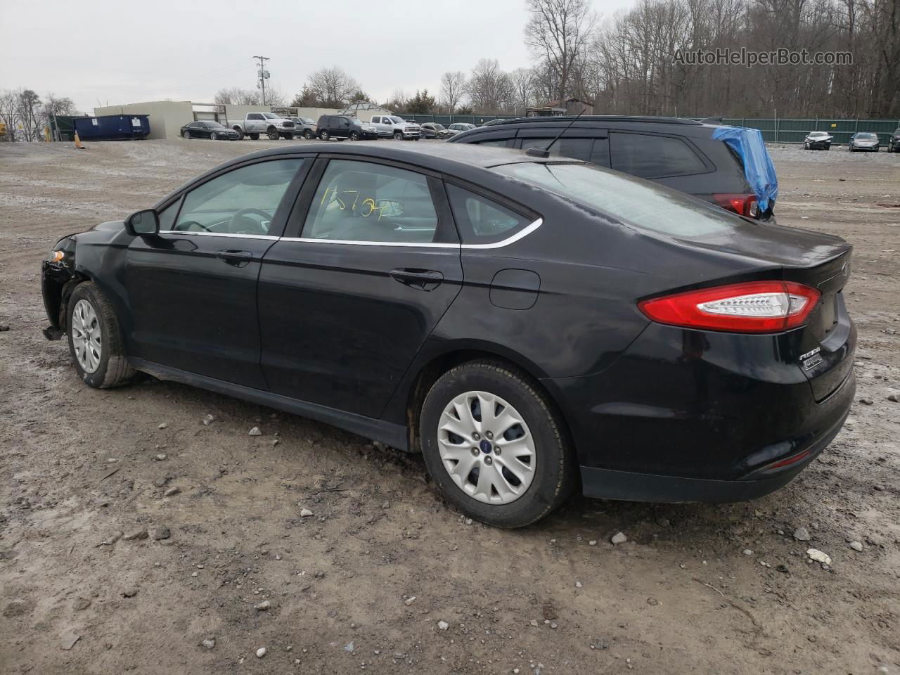 2014 Ford Fusion S Black vin: 1FA6P0G78E5369794