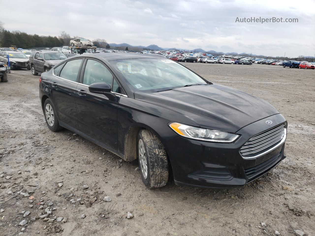 2014 Ford Fusion S Black vin: 1FA6P0G78E5369794