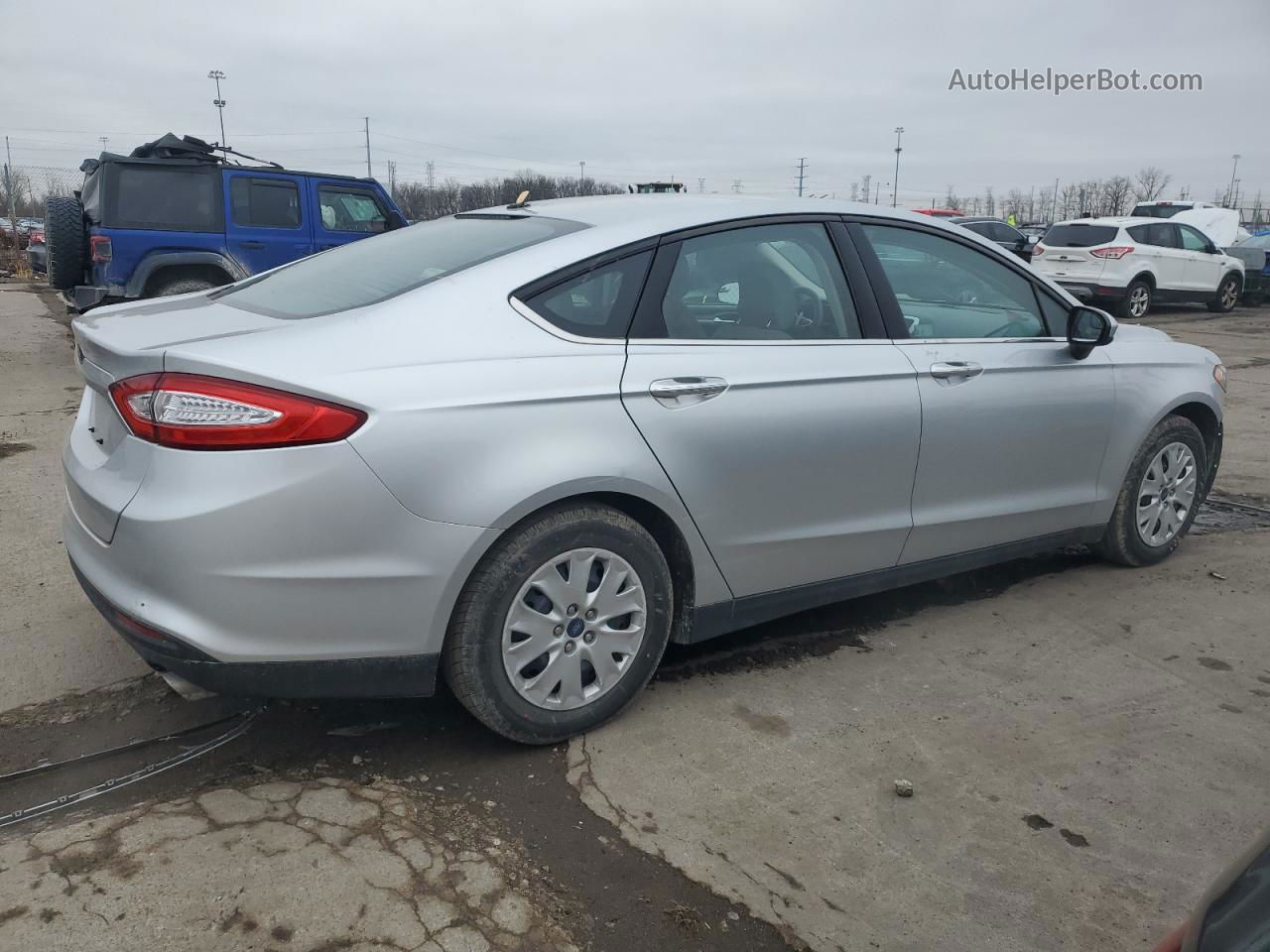 2014 Ford Fusion S Silver vin: 1FA6P0G78E5394114