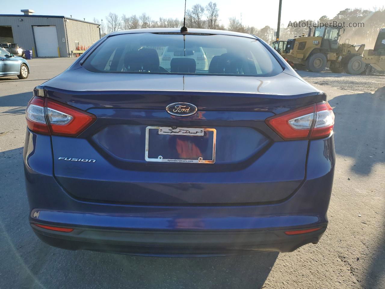 2015 Ford Fusion S Синий vin: 1FA6P0G78F5103287