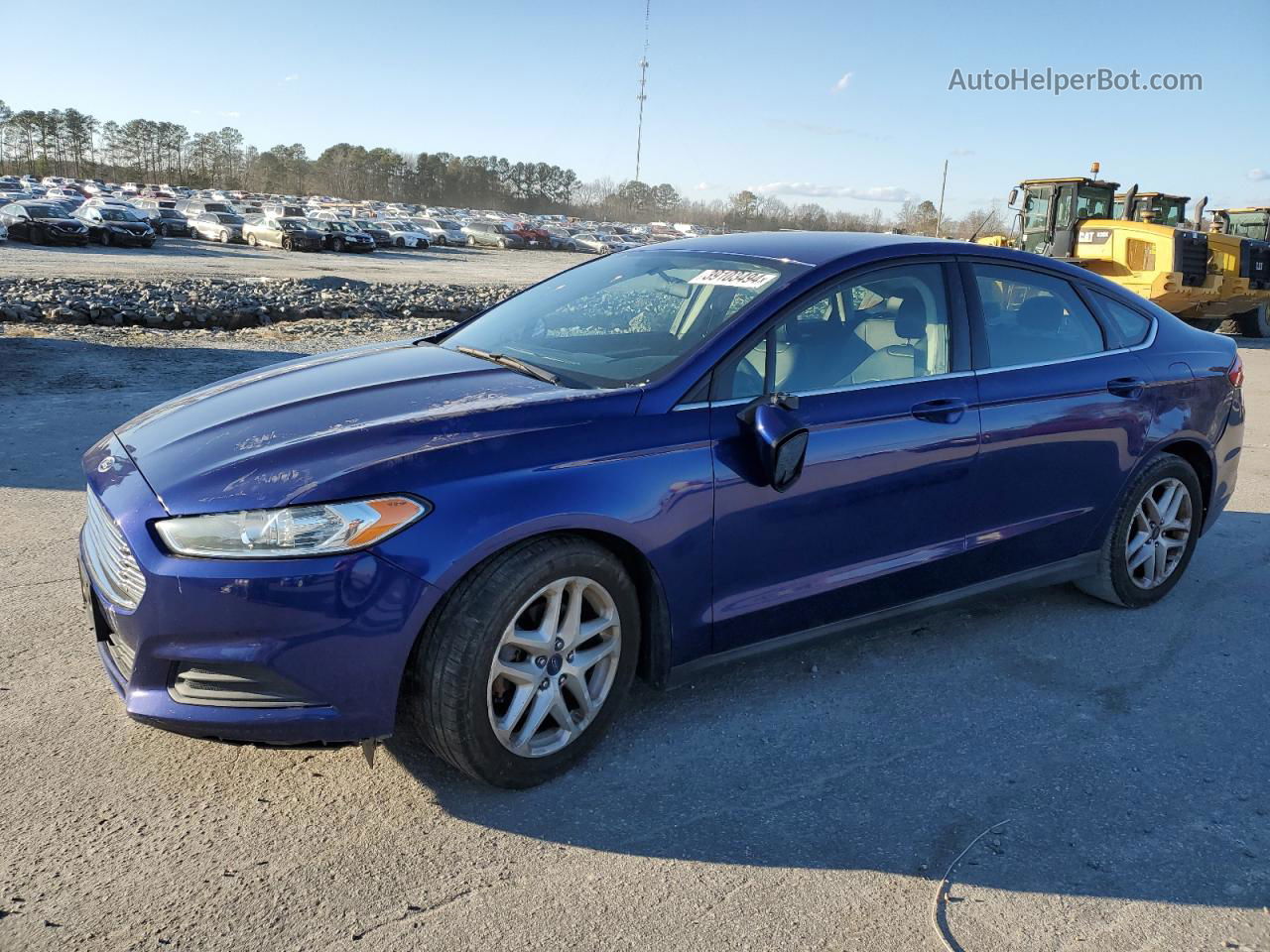 2015 Ford Fusion S Blue vin: 1FA6P0G78F5103287