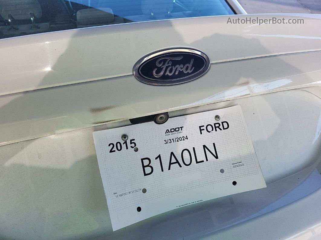 2015 Ford Fusion S vin: 1FA6P0G79F5116274