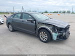 2016 Ford Fusion S Gray vin: 1FA6P0G79G5135716