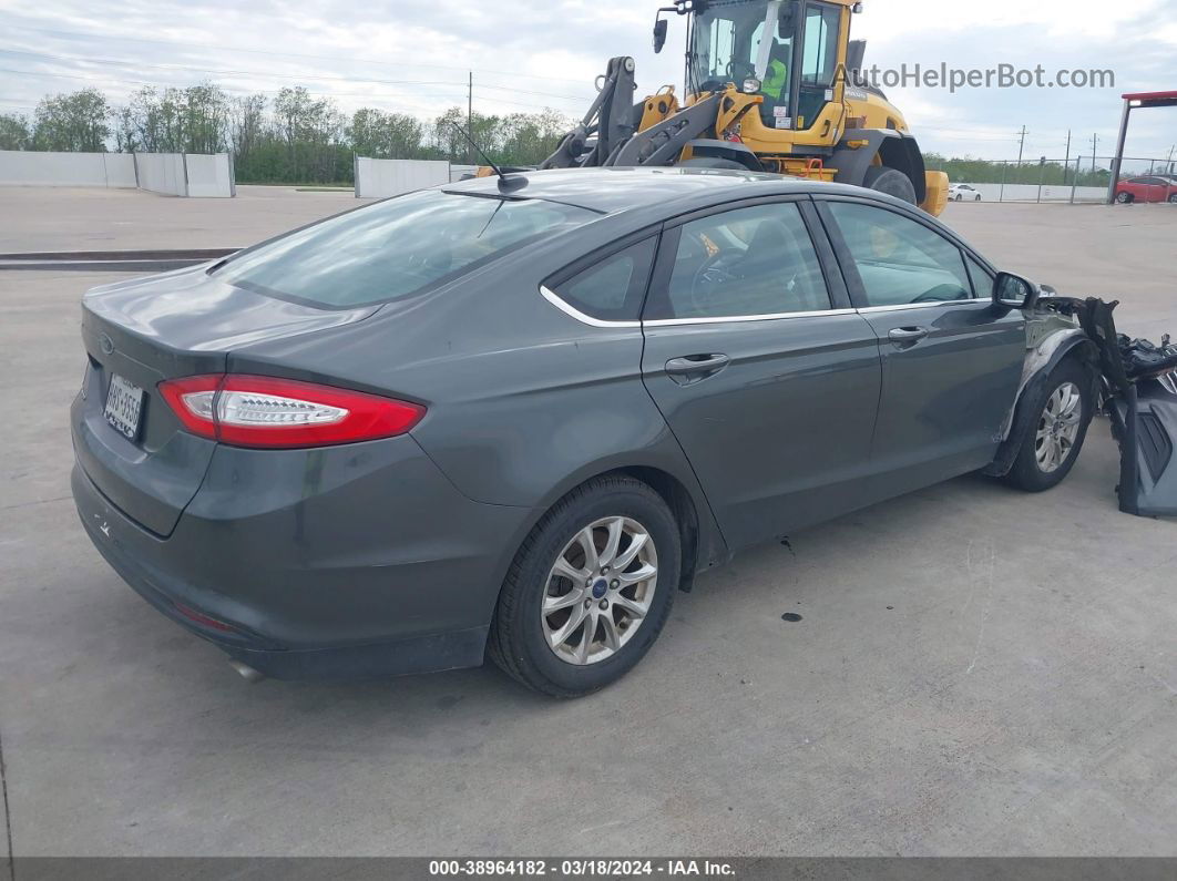 2016 Ford Fusion S Gray vin: 1FA6P0G79G5135716