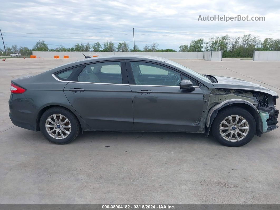 2016 Ford Fusion S Gray vin: 1FA6P0G79G5135716