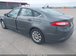 2016 Ford Fusion S Gray vin: 1FA6P0G79G5135716