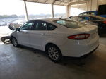 2015 Ford Fusion S White vin: 1FA6P0G7XF5126599