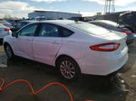 2015 Ford Fusion S White vin: 1FA6P0G7XF5127736