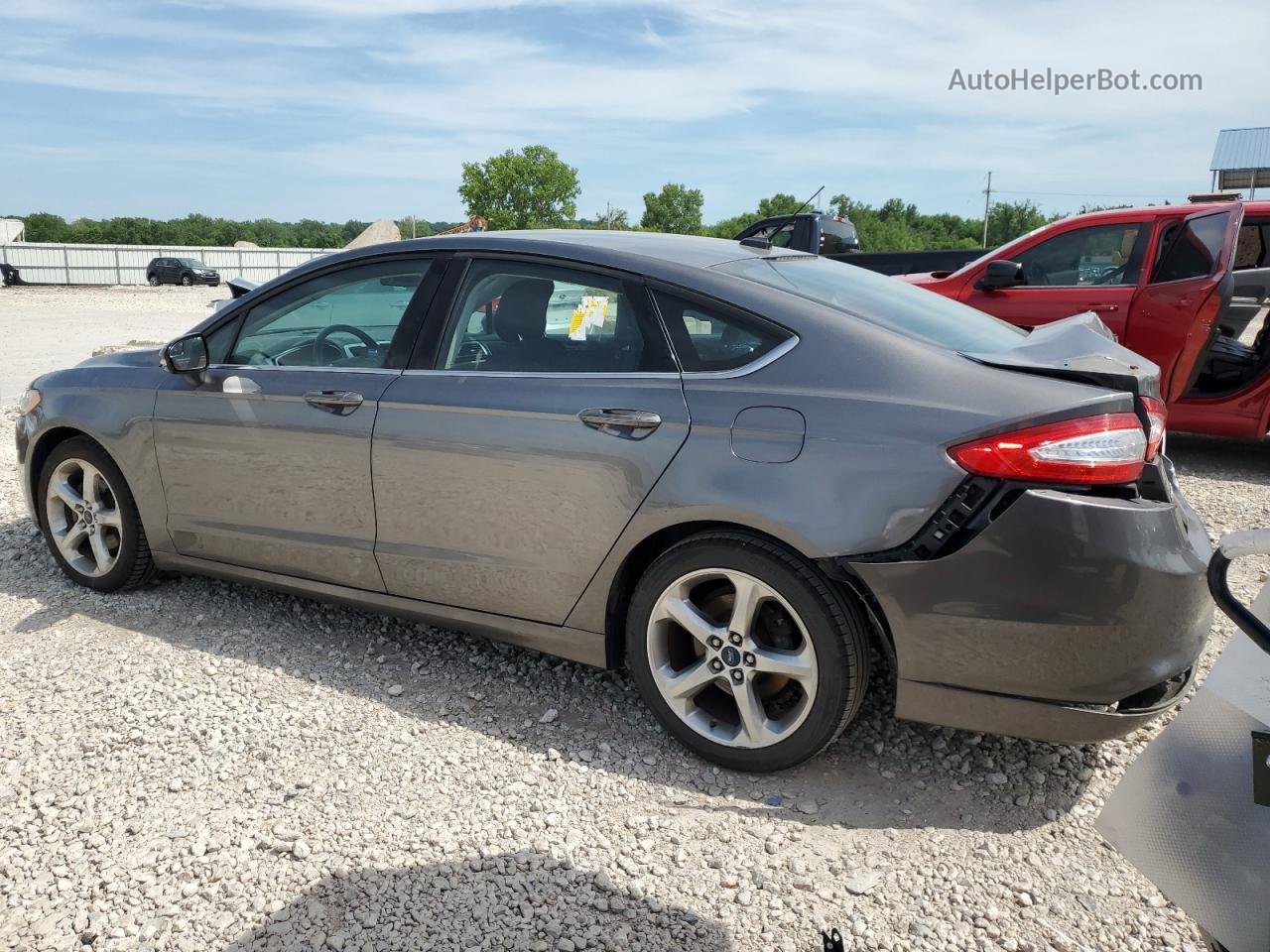 2014 Ford Fusion Se Gray vin: 1FA6P0H70E5369027