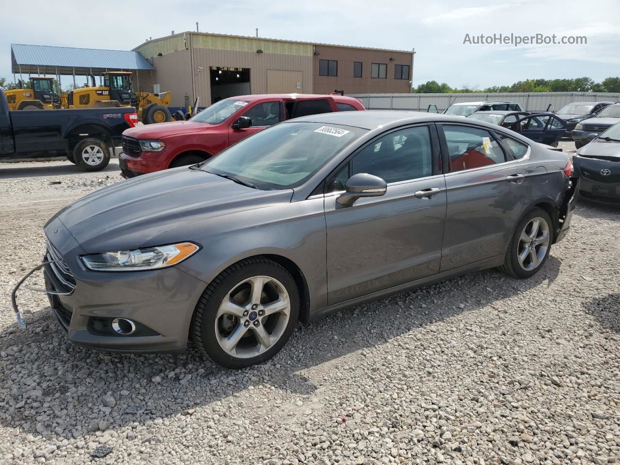 2014 Ford Fusion Se Gray vin: 1FA6P0H70E5369027