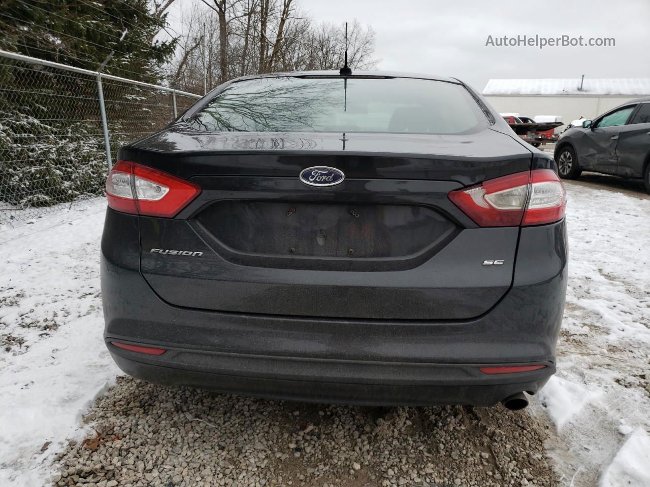 2014 Ford Fusion Se Black vin: 1FA6P0H70E5370453