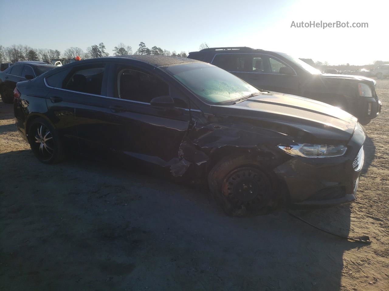 2014 Ford Fusion Se Black vin: 1FA6P0H70E5382750