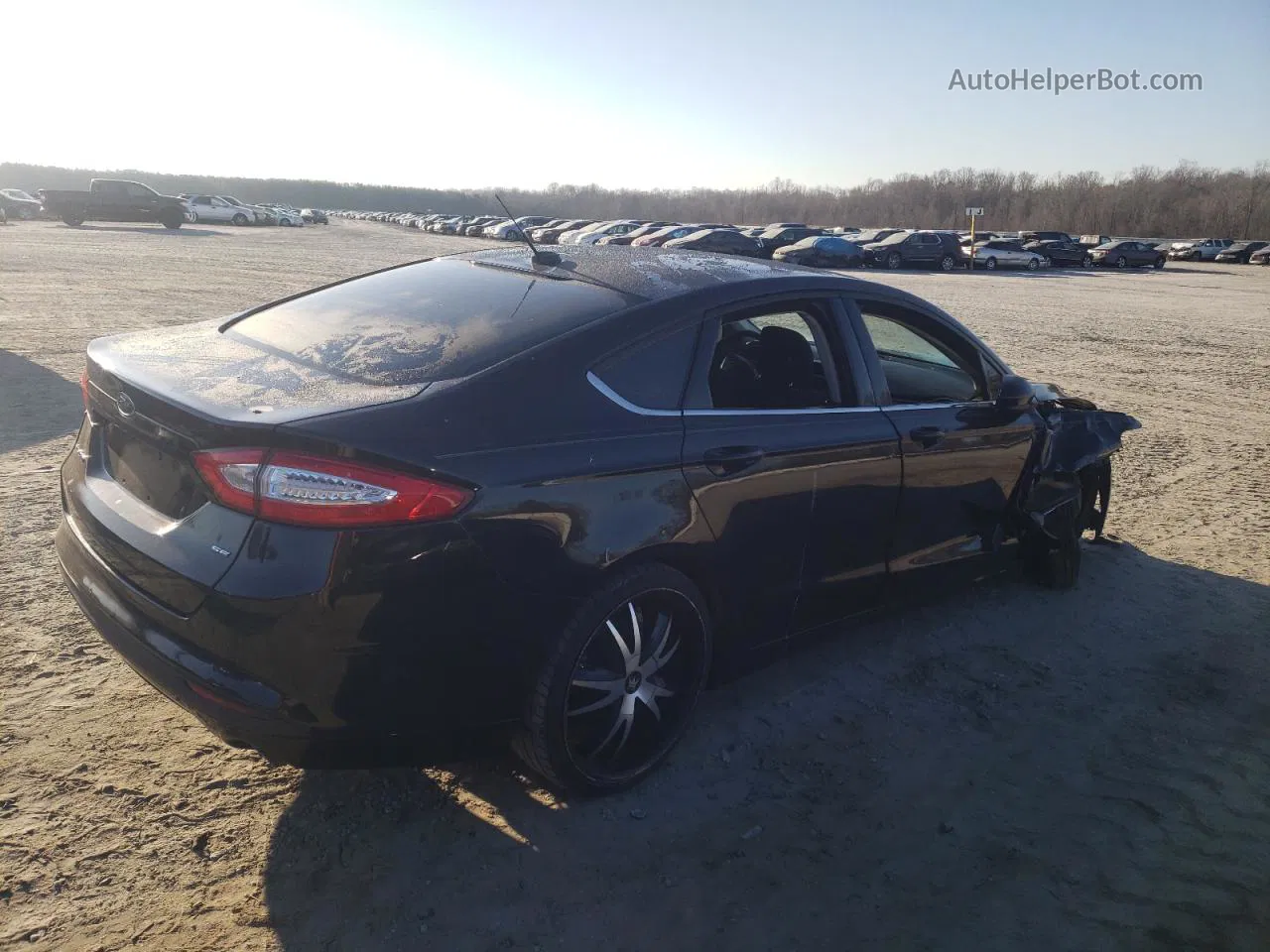 2014 Ford Fusion Se Black vin: 1FA6P0H70E5382750