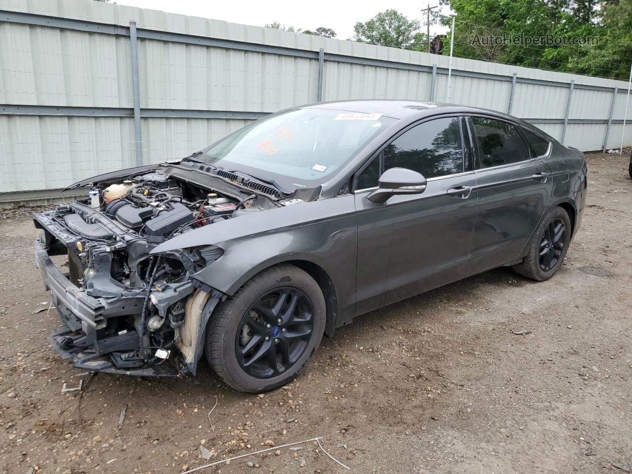 2015 Ford Fusion Se Gray vin: 1FA6P0H70F5104156