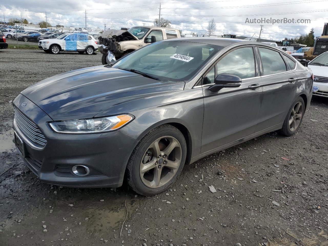 2015 Ford Fusion Se Gray vin: 1FA6P0H70F5118252