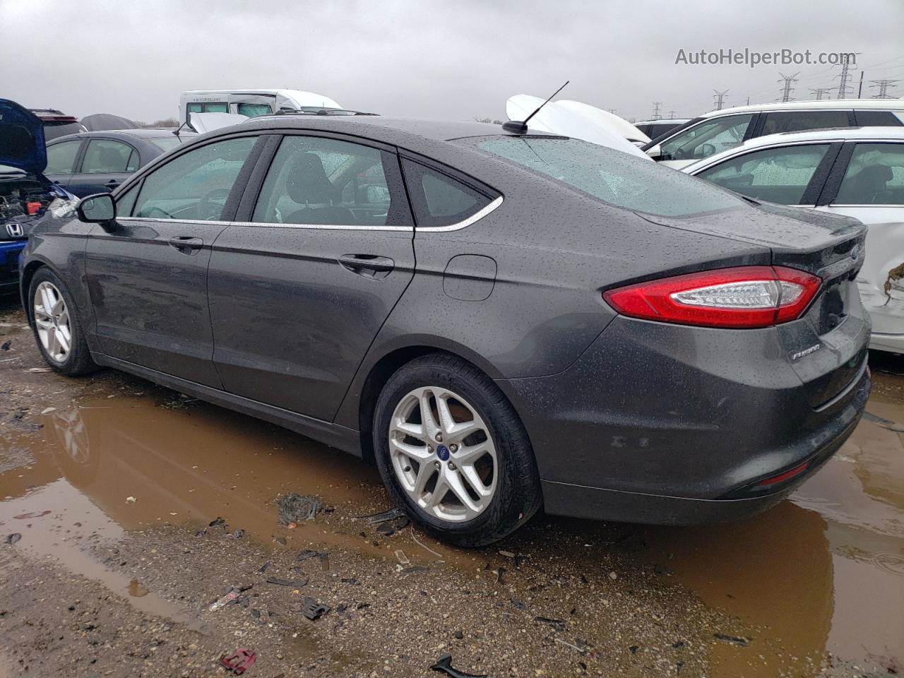 2016 Ford Fusion Se Gray vin: 1FA6P0H70G5106054