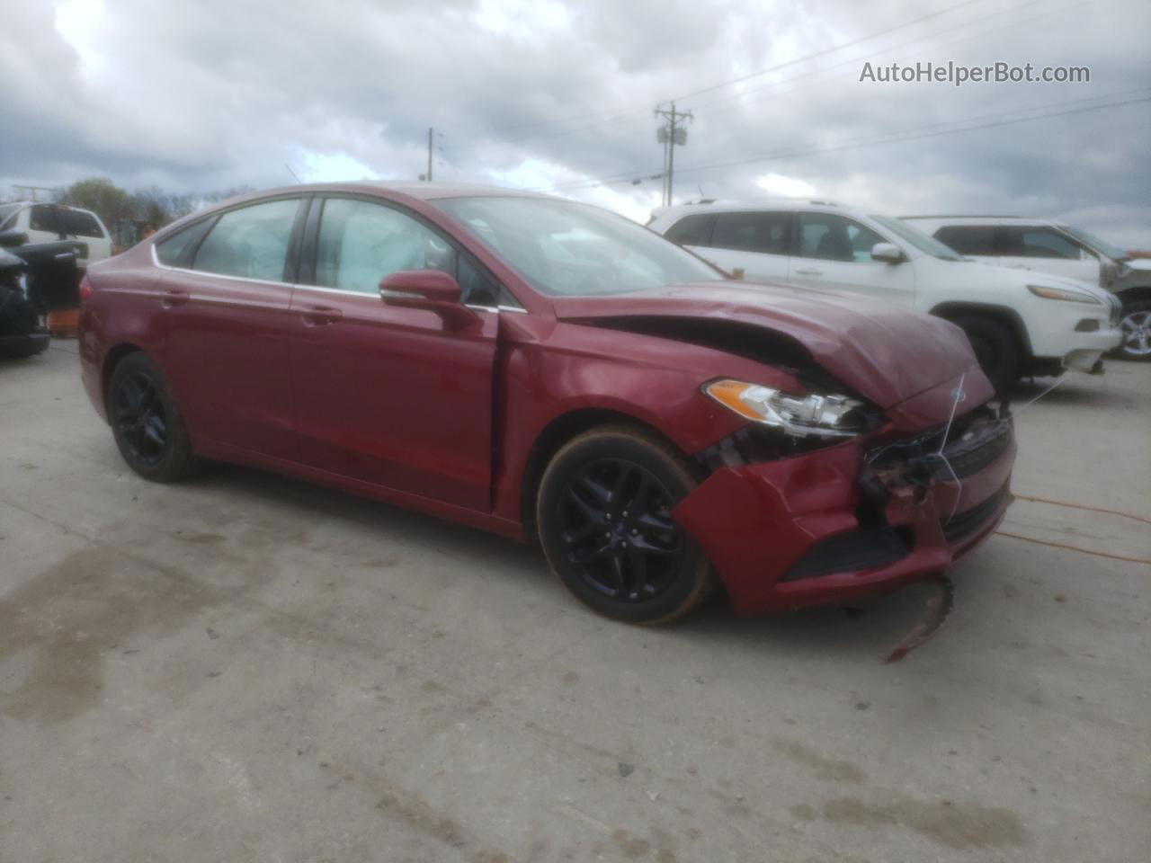 2016 Ford Fusion Se Red vin: 1FA6P0H70G5123663