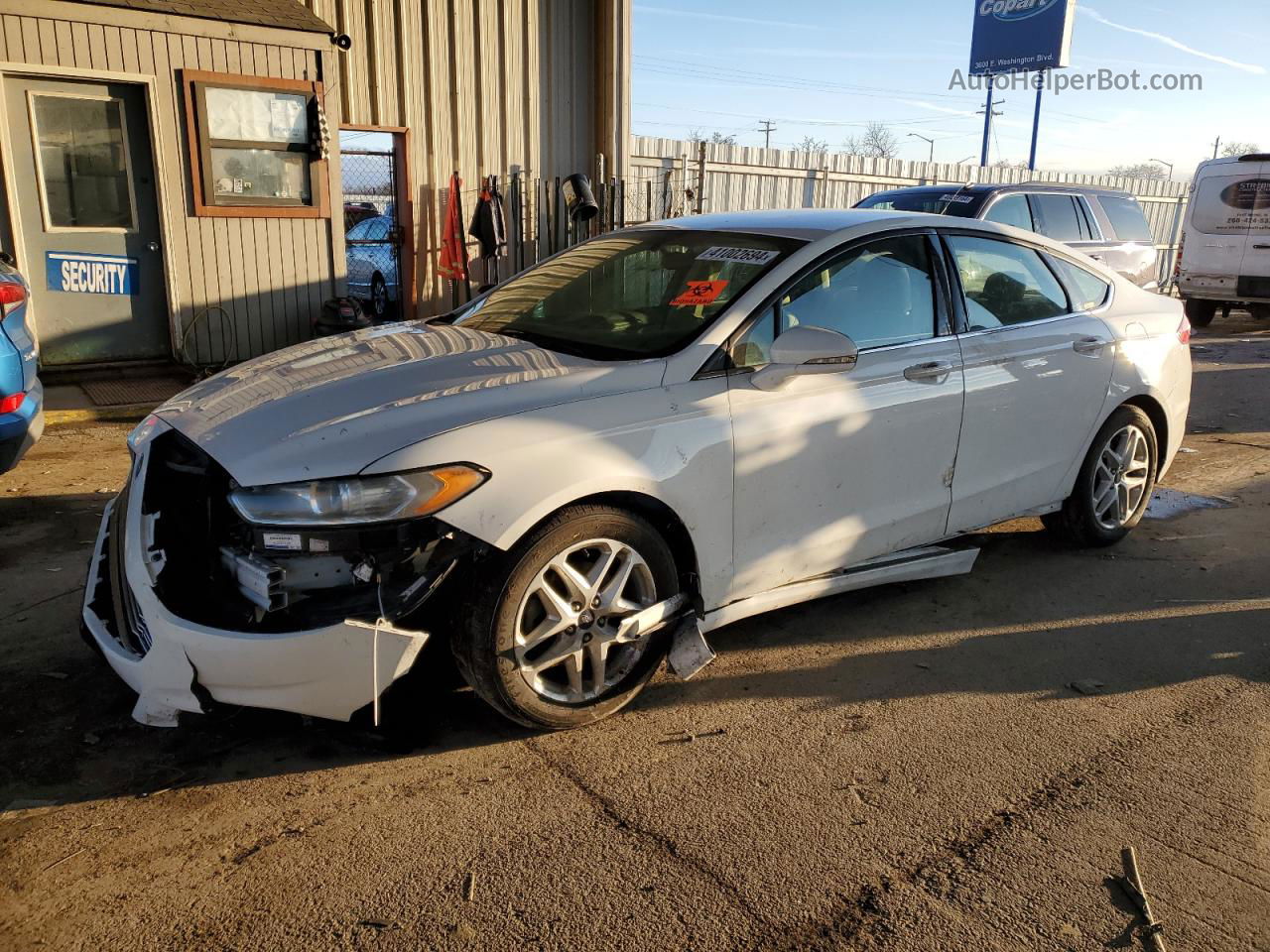 2016 Ford Fusion Se White vin: 1FA6P0H70G5126806