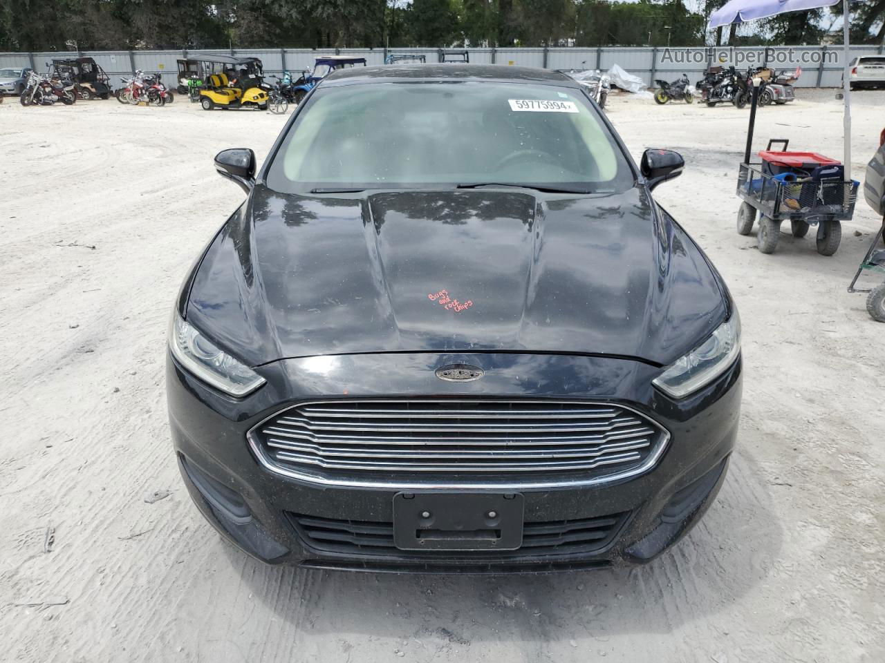 2014 Ford Fusion Se Black vin: 1FA6P0H71E5352737