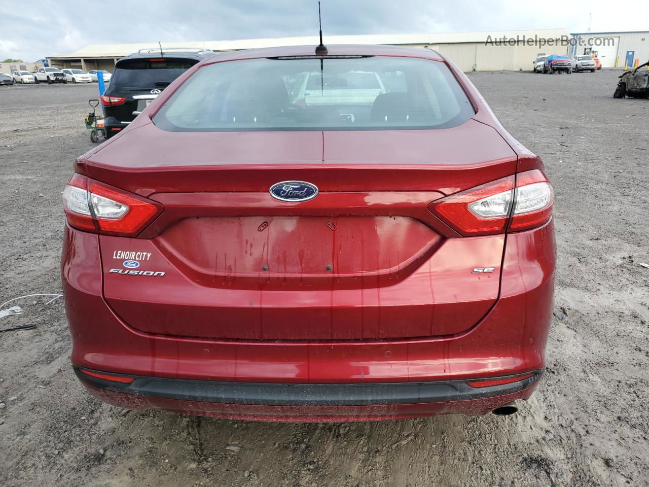 2014 Ford Fusion Se Red vin: 1FA6P0H71E5396527