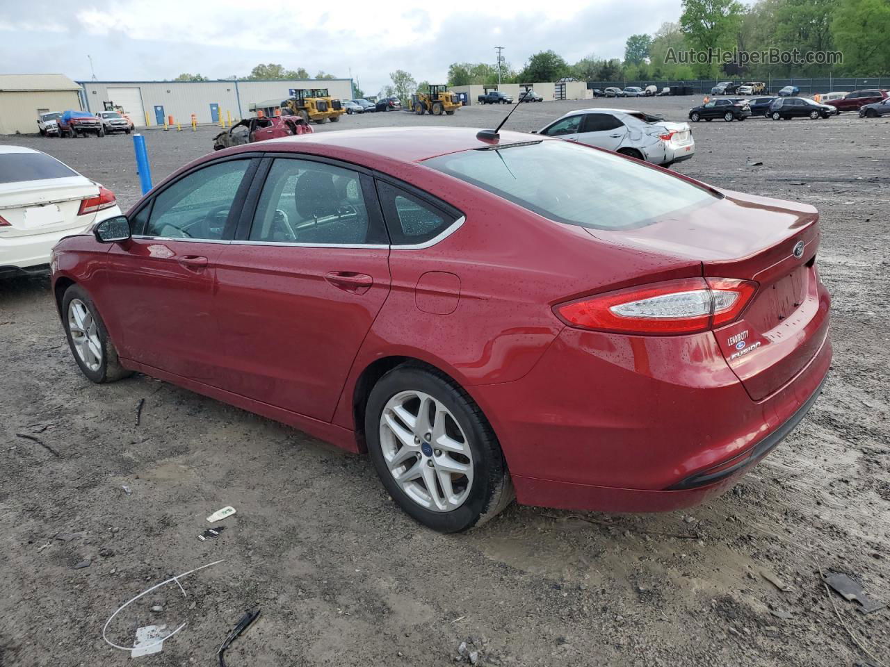 2014 Ford Fusion Se Red vin: 1FA6P0H71E5396527